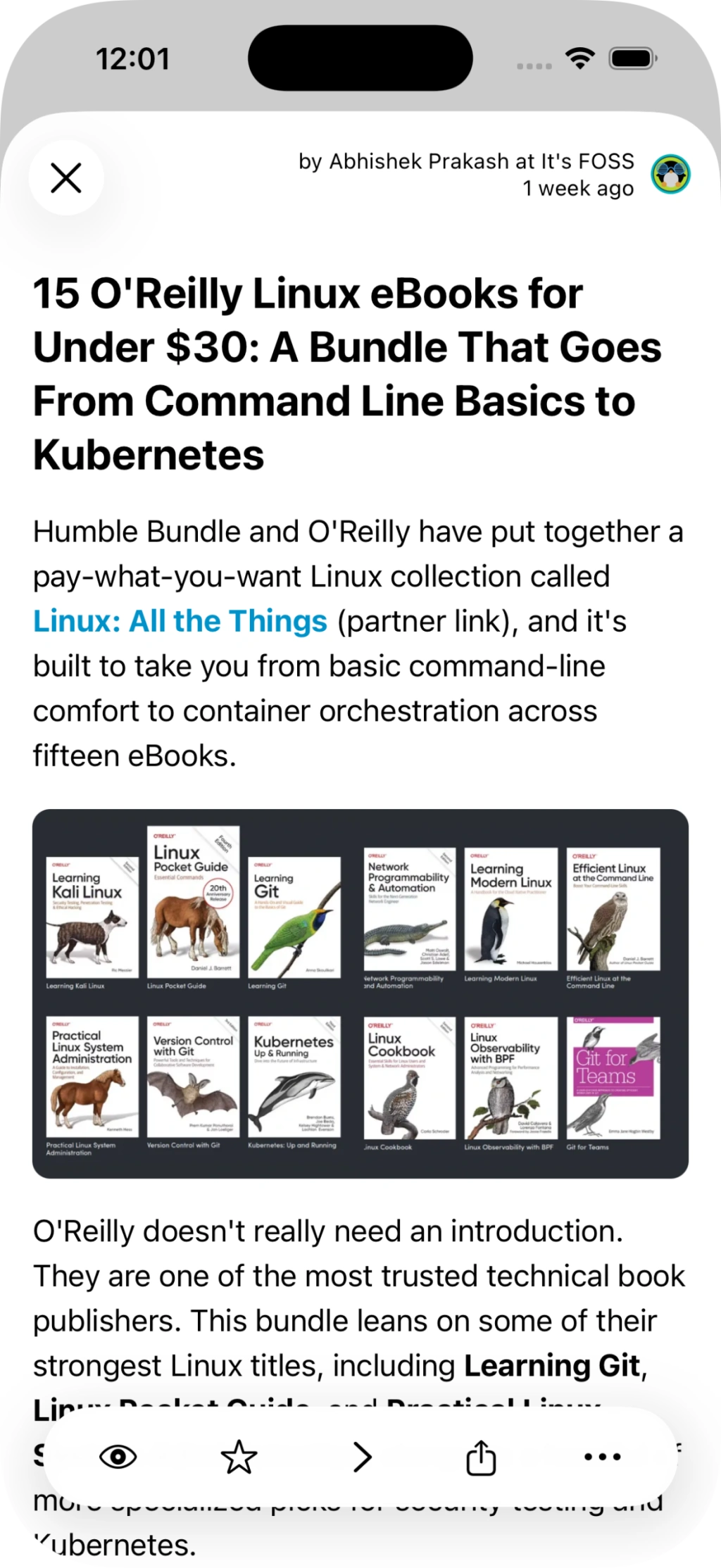 Nextnews 2.0 beta open article screen