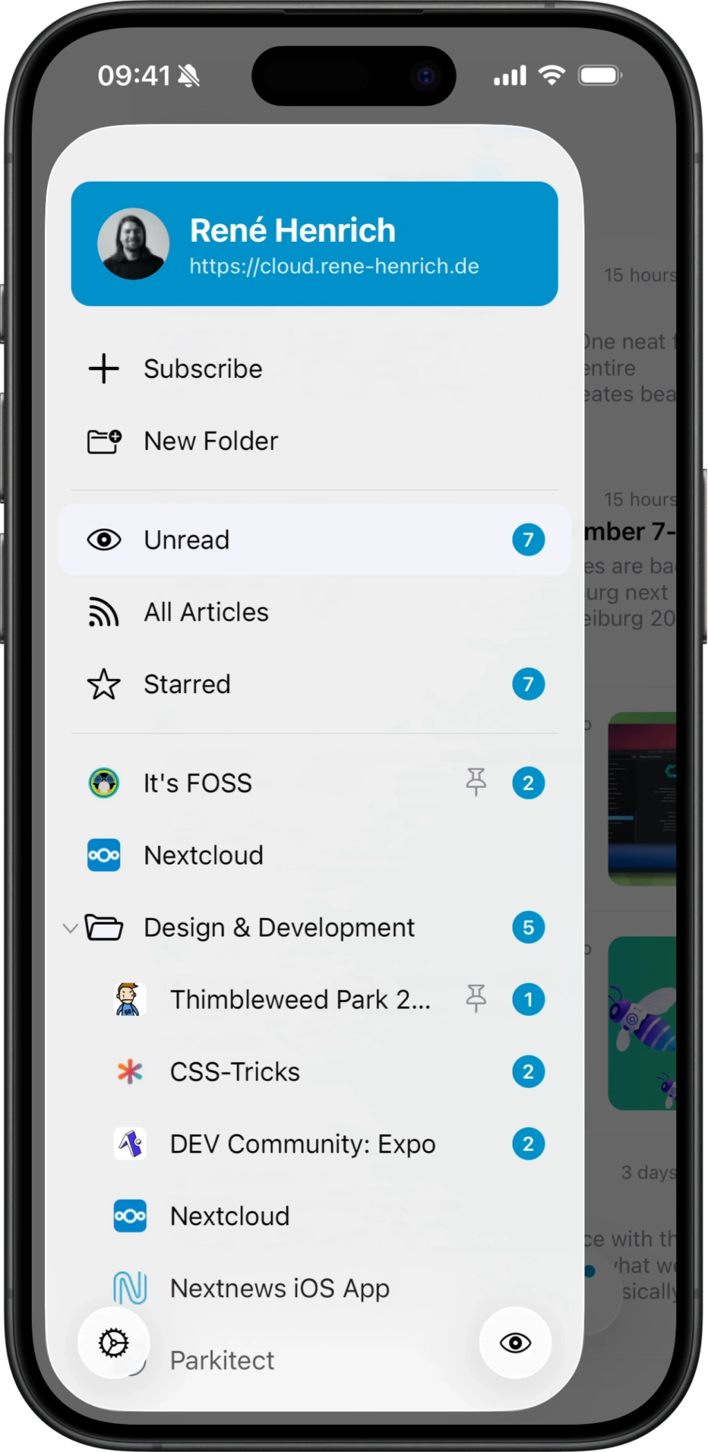 Sidebar of Nextnews